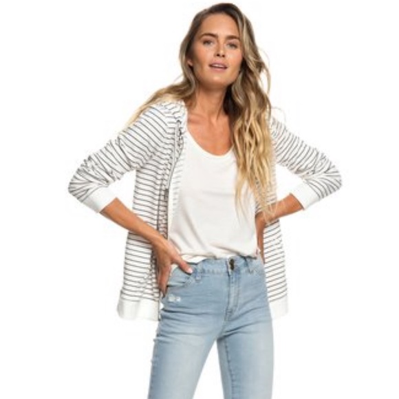 Roxy Tops - Roxy women’s Trippin Stripes Zip-Up Hoodie 🔥